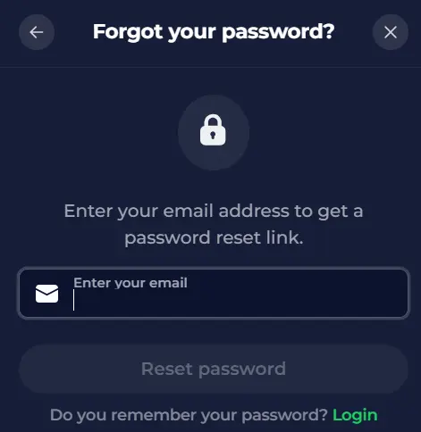 Password Recovery for NineWin Casino Login