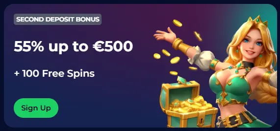 Second Deposit Bonus with Free Spins